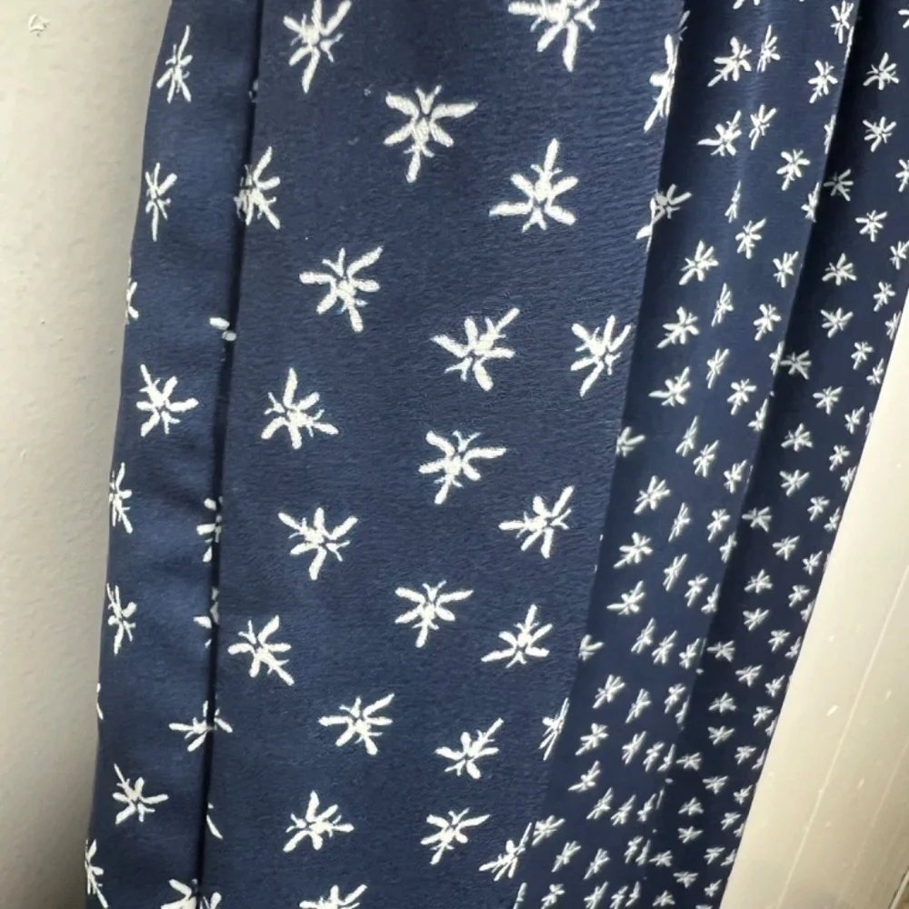 J. Crew Mercantile Navy Blue High Waisted Ruffle Hem Cap Sleeve Women's Dress XS